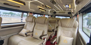 12 seater recliner seats luxury tempo traveller modification company in jaipur