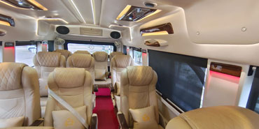 12 seater recliners seats luxury tempo traveller modification delhi